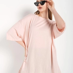Kadın Pembe Oversize T-shirt