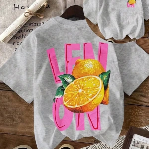 Kadın Regular Fit Harf ve Palmiye Ağacı Grafik Yuvarlak Yaka Kısa Kollu Günlük Süt İpek Tişör