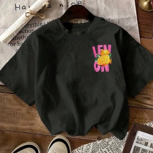 Kadın Regular Fit Harf ve Palmiye Ağacı Grafik Yuvarlak Yaka Kısa Kollu Günlük Süt İpek Tişör