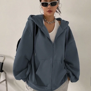 Kadın Renk Bloklu Bağcıklı Yaka Termal Astarlı Kapşonlu Sweatshirt, Uzun Kollu Üstler Model 5175