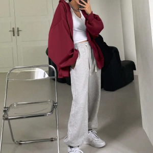 Kadın Renk Bloklu Bağcıklı Yaka Termal Astarlı Kapşonlu Sweatshirt, Uzun Kollu Üstler Model 5175