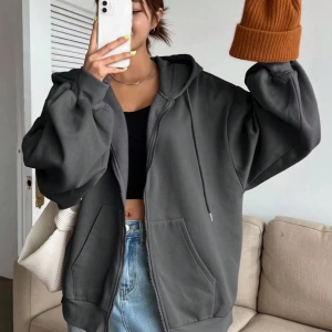 Kadın Renk Bloklu Bağcıklı Yaka Termal Astarlı Kapşonlu Sweatshirt, Uzun Kollu Üstler Model 5196