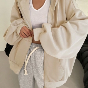 Kadın Renk Bloklu Bağcıklı Yaka Termal Astarlı Kapşonlu Sweatshirt, Uzun Kollu Üstler Model 5196