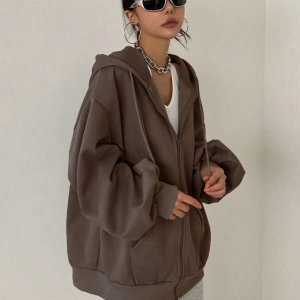 Kadın Renk Bloklu Bağcıklı Yaka Termal Astarlı Kapşonlu Sweatshirt, Uzun Kollu Üstler Model 5196