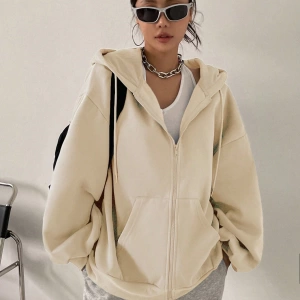 Kadın Renk Bloklu Bağcıklı Yaka Termal Astarlı Kapşonlu Sweatshirt, Uzun Kollu Üstler Model 5196