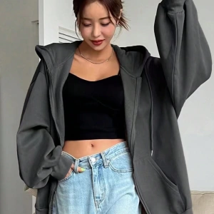 Kadın Renk Bloklu Bağcıklı Yaka Termal Astarlı Kapşonlu Sweatshirt, Uzun Kollu Üstler Model 5196