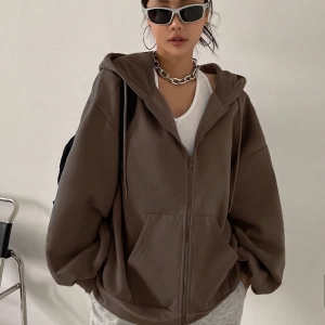 Kadın Renk Bloklu Bağcıklı Yaka Termal Astarlı Kapşonlu Sweatshirt, Uzun Kollu Üstler Model 5196