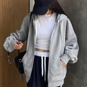 Kadın Renk Bloklu Bağcıklı Yaka Termal Astarlı Kapşonlu Sweatshirt, Uzun Kollu Üstler Model 5196