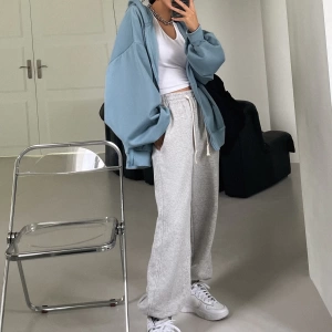 Kadın Renk Bloklu Bağcıklı Yaka Termal Astarlı Kapşonlu Sweatshirt, Uzun Kollu Üstler Model 5196