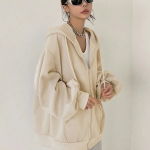 Kadın Renk Bloklu Bağcıklı Yaka Termal Astarlı Kapşonlu Sweatshirt, Uzun Kollu Üstler Model 5196