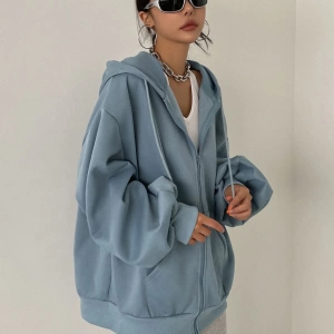 Kadın Renk Bloklu Bağcıklı Yaka Termal Astarlı Kapşonlu Sweatshirt, Uzun Kollu Üstler Model 5196