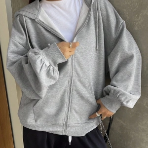 Kadın Renk Bloklu Bağcıklı Yaka Termal Astarlı Kapşonlu Sweatshirt, Uzun Kollu Üstler Model 5196