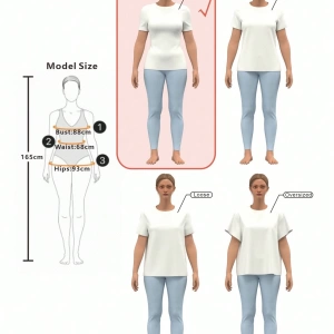 Kadın Renkli Yıldız Baskılı Kısa Kollu Tişört, Moda