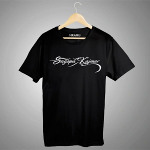 Kadın Sagopa Kajmer Siyah Pamuk Tişört