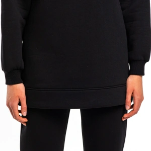 Kadın Siyah Bisiklet Yaka 2 Iplik Polarlı Eşofman Takımı Cy84203