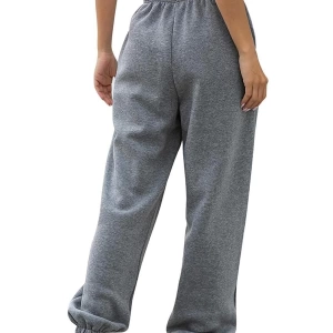 Kadın Siyah Jogger İki İplik Beli Lastikli Eşofman
