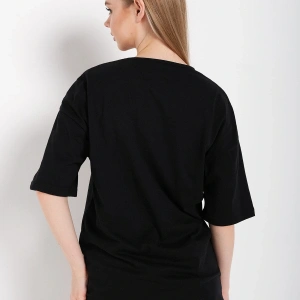 Kadın Siyah Müslüm Gürses Baskılı Tshırt