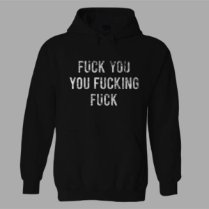 Kadın Siyah Shameless Fck Hoodie