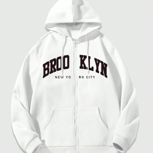Kadın Sweatshirt Ceket, Sonbahar/Kış, Fermuarlı Kapatma, Termal Astarlı, Amerikan Stili, Logo Model 5136