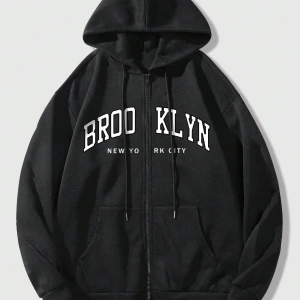 Kadın Sweatshirt Ceket, Sonbahar/Kış, Fermuarlı Kapatma, Termal Astarlı, Amerikan Stili, Logo Model 5136
