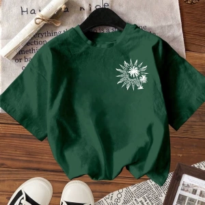 Kadın Yaz Yeni Minimalist Kiraz Ve Slogan Baskılı Rahat Tatil Stili Gevşek Ve Çok Yönlü Yuvar