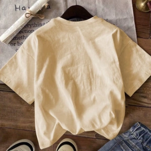 Kadın Yaz Yeni Minimalist Kiraz Ve Slogan Baskılı Rahat Tatil Stili Gevşek Ve Çok Yönlü Yuvar