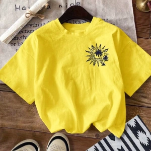 Kadın Yaz Yeni Minimalist Kiraz Ve Slogan Baskılı Rahat Tatil Stili Gevşek Ve Çok Yönlü Yuvar