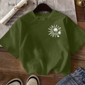 Kadın Yaz Yeni Minimalist Kiraz Ve Slogan Baskılı Rahat Tatil Stili Gevşek Ve Çok Yönlü Yuvar