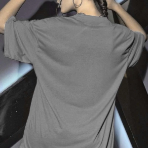 Kadın Yüz Baskı Detaylı Oversize T-shirt