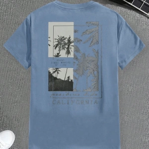 Kahve Rengi Slim Fit Örme Tişört, Minimalist ve Şık Günlük Giyim