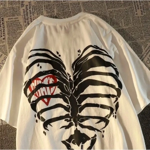 Kalp Kaburga Kaburga Iskelet Streetwear 15