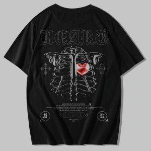 Kalp Kaburga Kaburga İskelet Streetwear 3