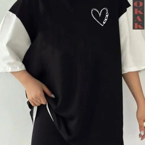 KALP Siyah Oversize Çift Renk