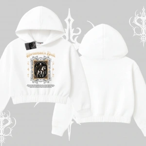 Kapşonlu Crop Sweatshirt Horseman’s Skull Dark Relic Street Legacy