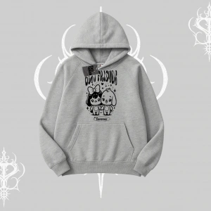 Kapşonlu Sweatshirt Best Friends Forever Baskılı Sevimli Tasarım