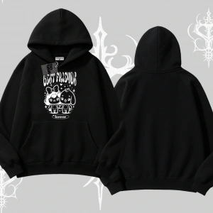 Kapşonlu Sweatshirt Best Friends Forever Baskılı Sevimli Tasarım