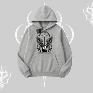 Kapşonlu Sweatshirt Born to Rock Eternal Flame Legacy