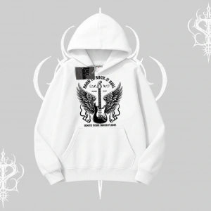 Kapşonlu Sweatshirt Born to Rock Eternal Flame Legacy