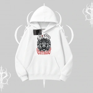 Kapşonlu Sweatshirt Crowned Lion Rock Authority Myth