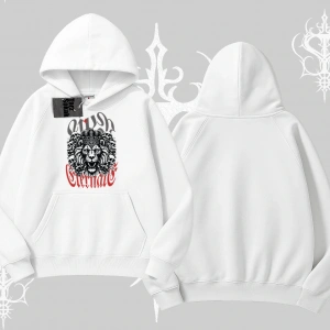 Kapşonlu Sweatshirt Crowned Lion Rock Authority Myth