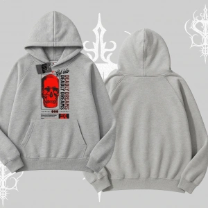 Kapşonlu Sweatshirt Deadly Dreams Skull Redcore Street Manifest