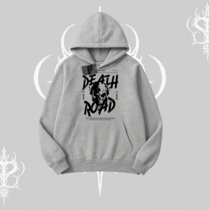 Kapşonlu Sweatshirt Death Road Memento Mori Street Manifest