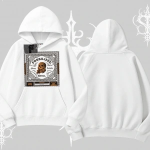 Kapşonlu Sweatshirt Fossilized Skull Underground Archive