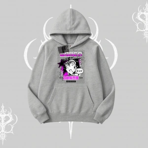 Kapşonlu Sweatshirt Games Schoolgirl Anime Baskılı