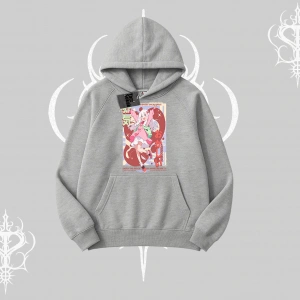 Kapşonlu Sweatshirt Madness Unleashed Anime Girl Baskılı