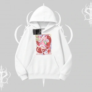 Kapşonlu Sweatshirt Madness Unleashed Anime Girl Baskılı