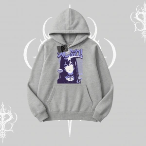 Kapşonlu Sweatshirt Neo Tokyo Girl Y2K Street Anime Aesthetic