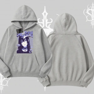 Kapşonlu Sweatshirt Neo Tokyo Girl Y2K Street Anime Aesthetic