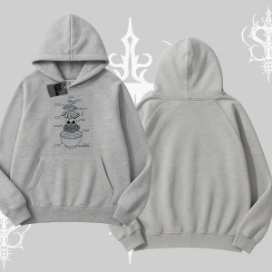 Kapşonlu Sweatshirt Noodle Theory Hand Drawn Concept