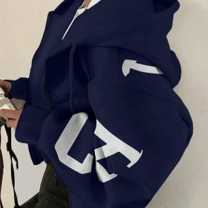 Kapşonlu Sweatshirt Polarlı Sweatshirt, Bol Kesim Kısa Ceket, Sonbahar/Kış, Üç Çeyrek  Model 5133